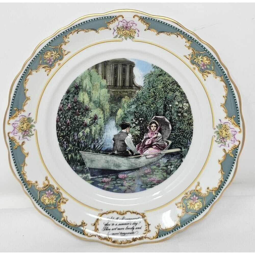 Vintage 1982 The Poetry Society Collector's Plate Porcelain Limited Edition 8"